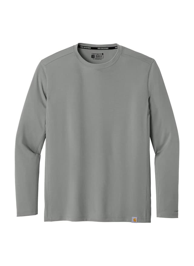 Carhartt Men's Force Sun Defender Long Sleeve T-Shirt - Light Grey 3XL
