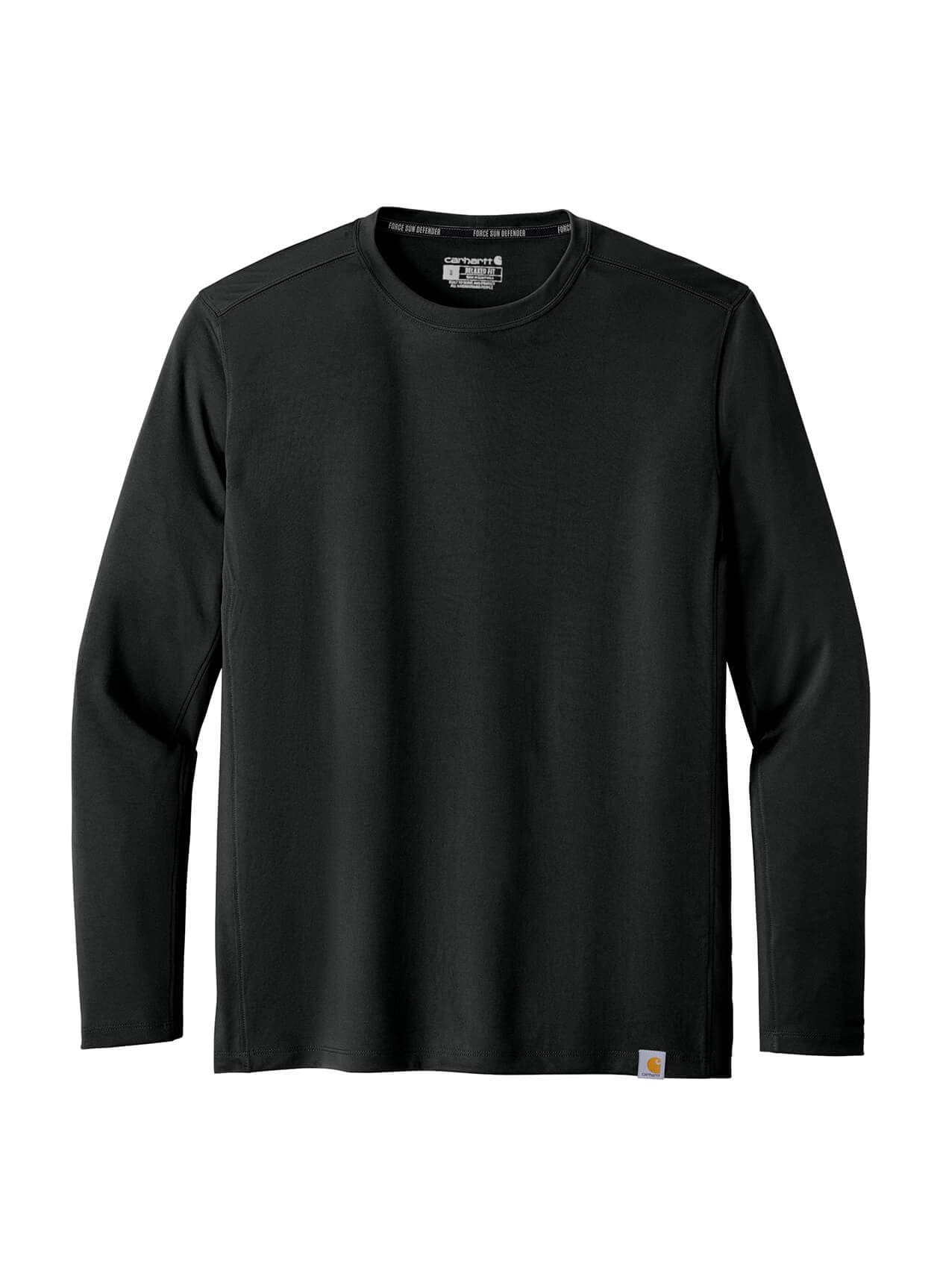 Carhartt Men's Force Sun Defender Long Sleeve T-Shirt - Black 3XL