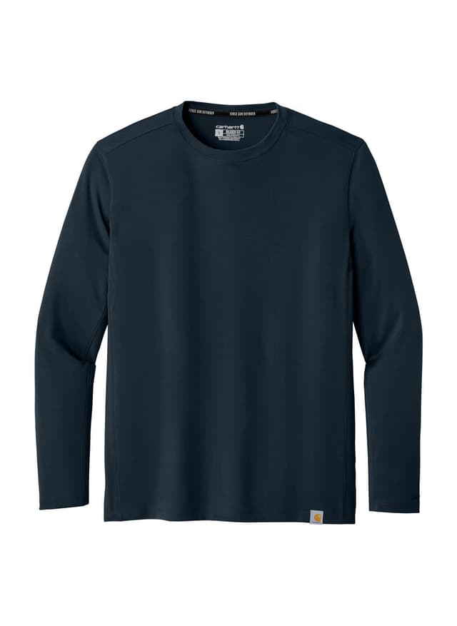 Carhartt Men's Force Sun Defender Long Sleeve T-Shirt - Navy 3XL