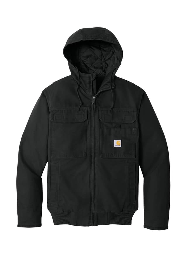 Carhartt Men's Full Swing Washed Duck Active Jacket - Black 3XL