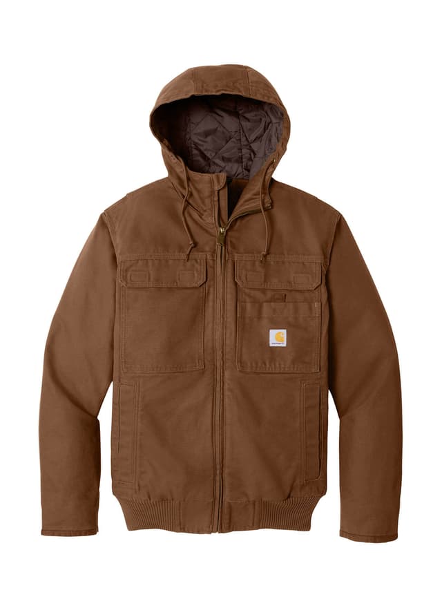Carhartt Men's Full Swing Washed Duck Active Jacket - Brown 3XL