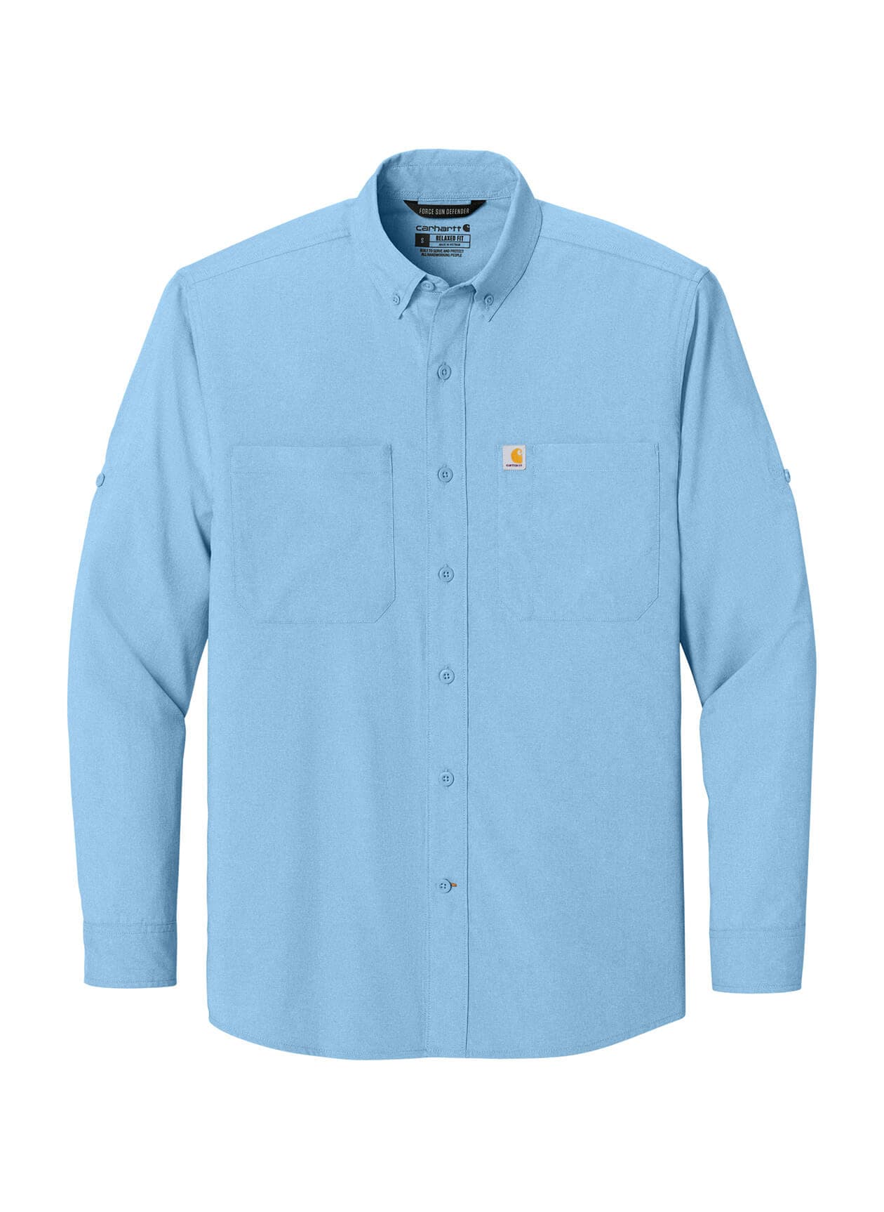 Carhartt Men's Force Sun Defender Long Sleeve Shirt - Cyan 3XL