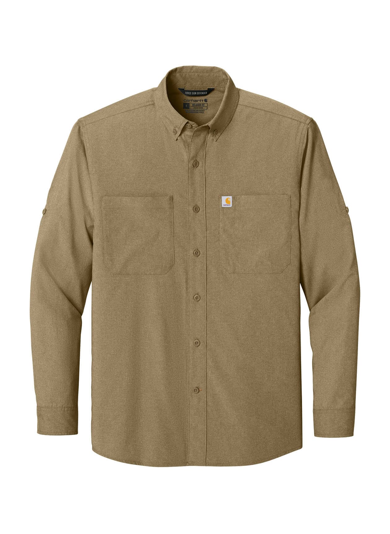 Carhartt Men's Force Sun Defender Long Sleeve Shirt - Brown 3XL