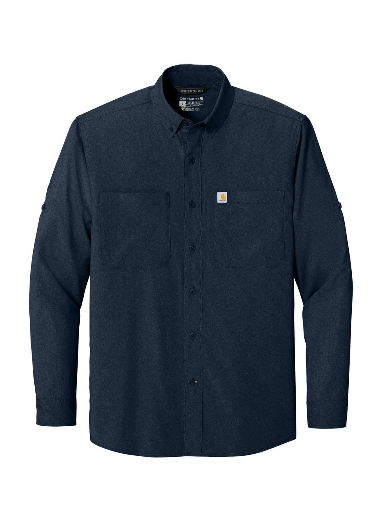 Carhartt Men's Force Sun Defender Long Sleeve Shirt - Navy 3XL