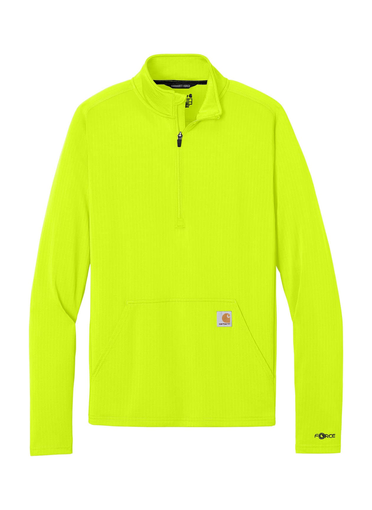 Carhartt Men's Force Grid Fleece Half-Zip - Green 3XL