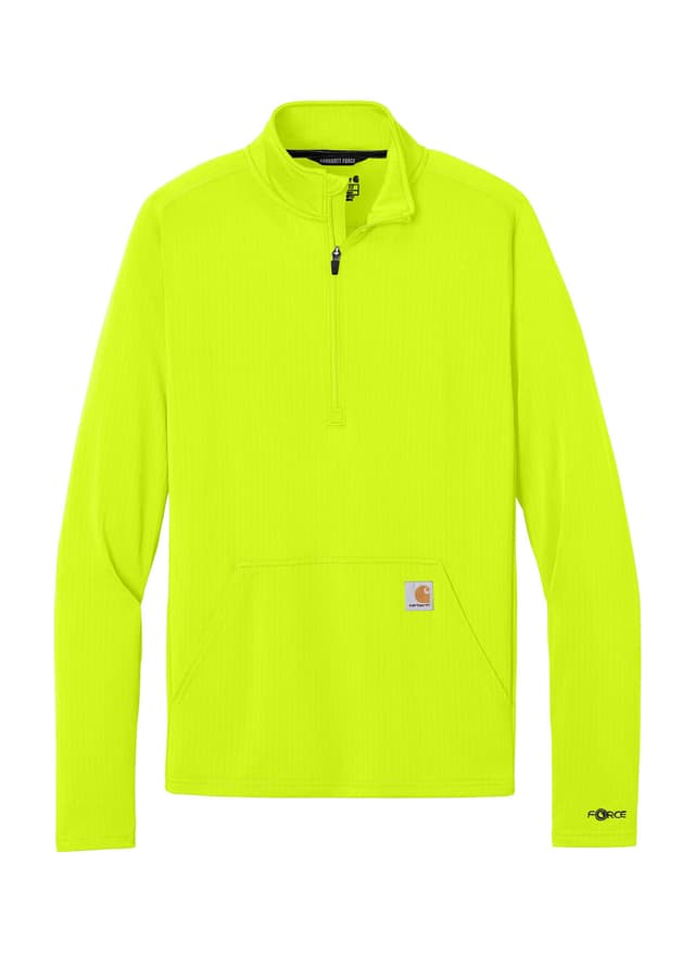 Carhartt Men's Force Grid Fleece Half-Zip - Green 3XL