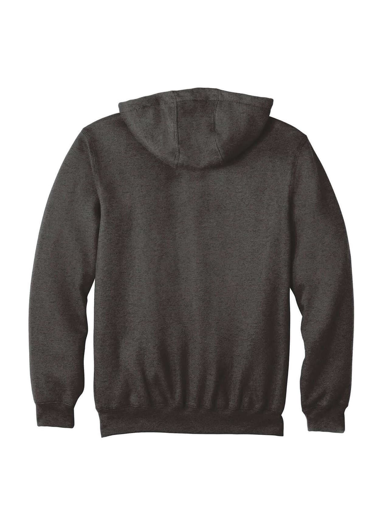 Carhartt Midweight Hooded Zip-Front Sweatshirt - Carbon Heather (CHT) 3XL