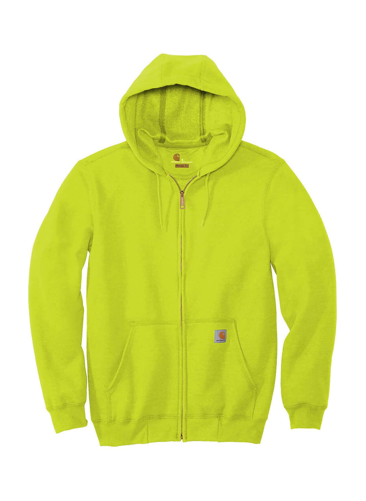Carhartt Midweight Hooded Zip-Front Sweatshirt - Yellow 3XL