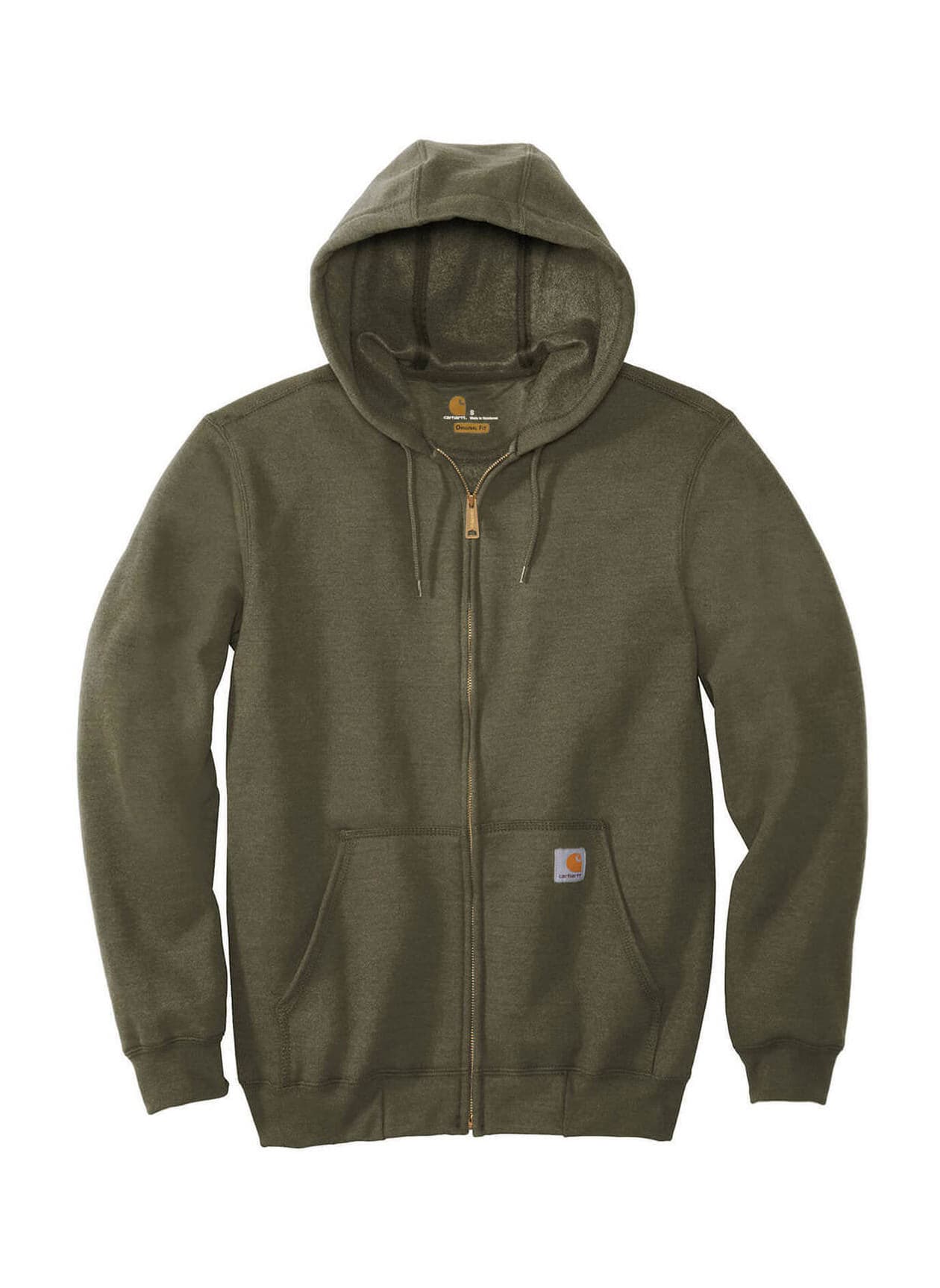 Carhartt Midweight Hooded Zip-Front Sweatshirt - Green 3XL