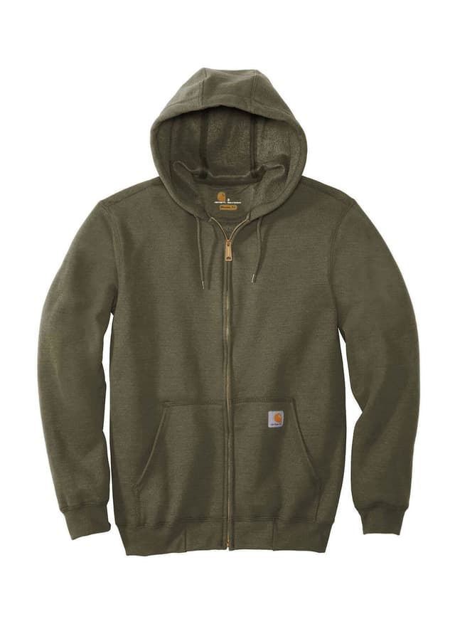 Carhartt Midweight Hooded Zip-Front Sweatshirt - Green 3XL