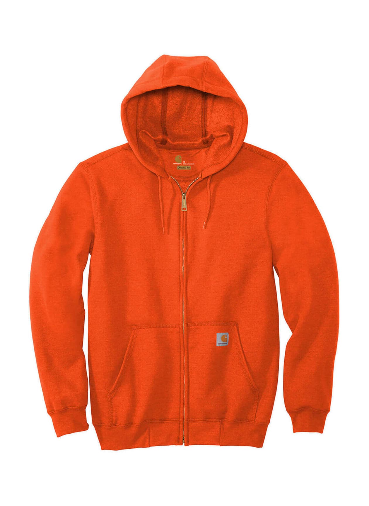 Carhartt Midweight Hooded Zip-Front Sweatshirt - Orange 3XL