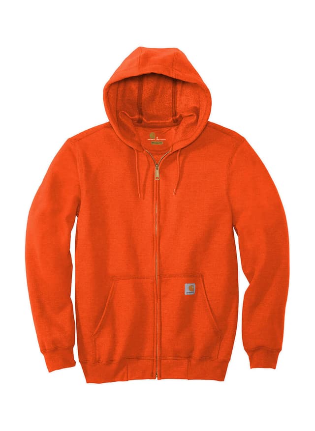 Carhartt Midweight Hooded Zip-Front Sweatshirt - Orange 3XL