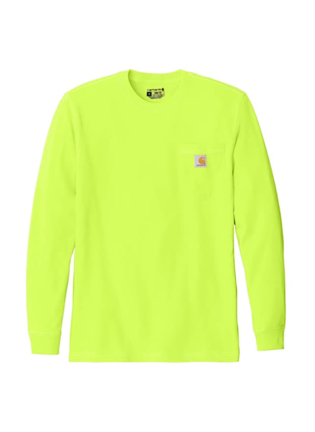 Carhartt Men's Workwear Pocket Long-Sleeve T-Shirt - Green 3XL