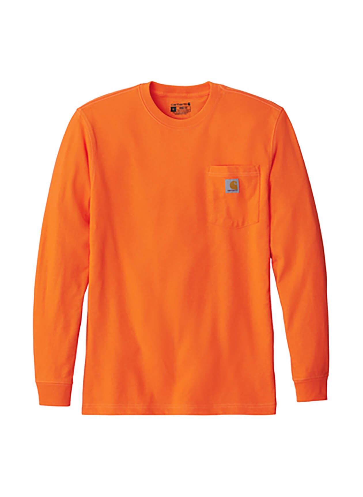 Carhartt Men's Workwear Pocket Long-Sleeve T-Shirt - Orange 3XL