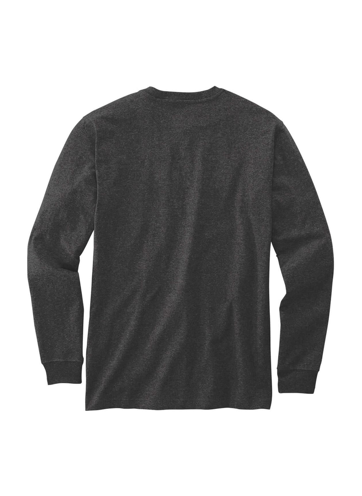 Carhartt Men's Long-Sleeve Henley T-Shirt - Dark Grey 3XL