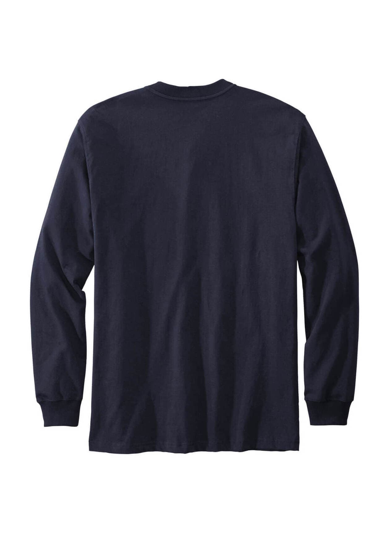 Carhartt Men's Long-Sleeve Henley T-Shirt - Navy 3XL
