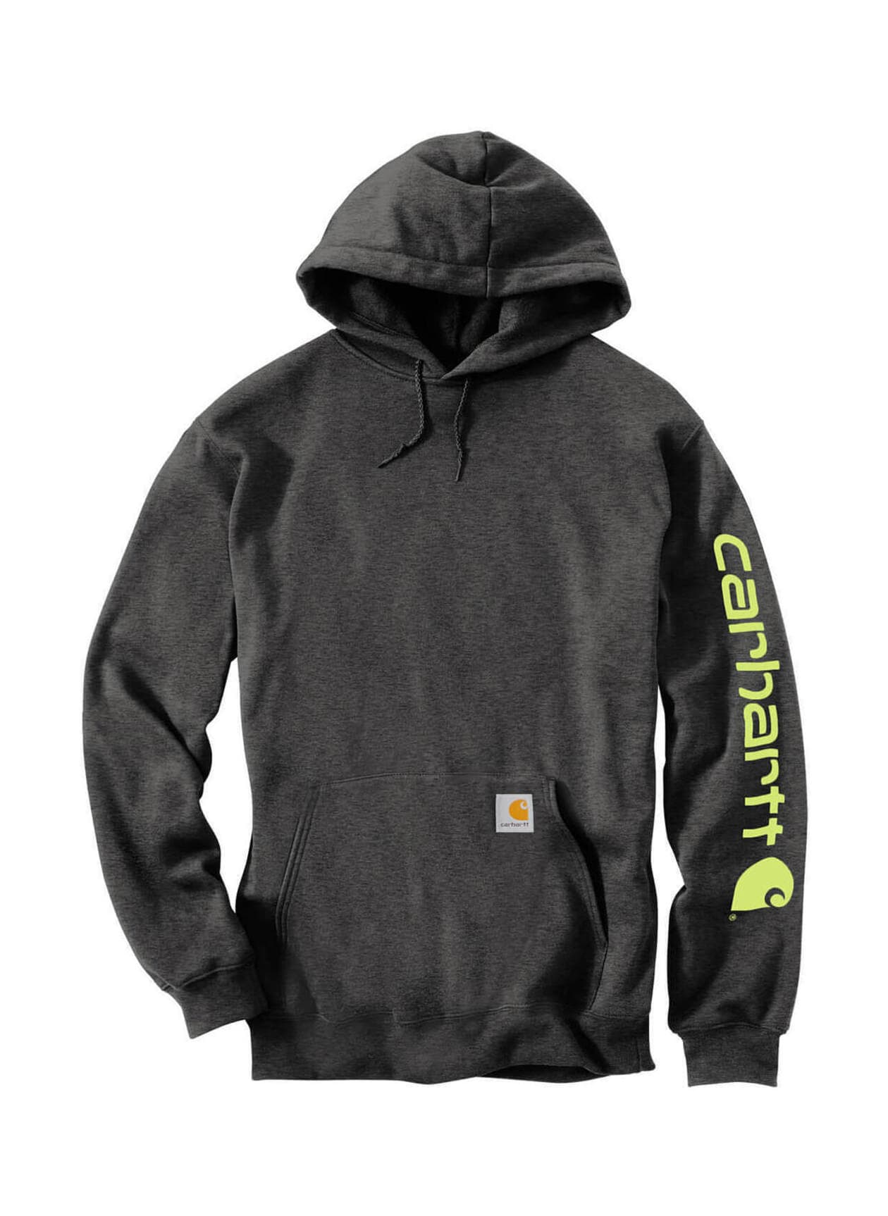 Carhartt Men's Midweight Hooded Logo Sweatshirt - Dark Grey 3XL