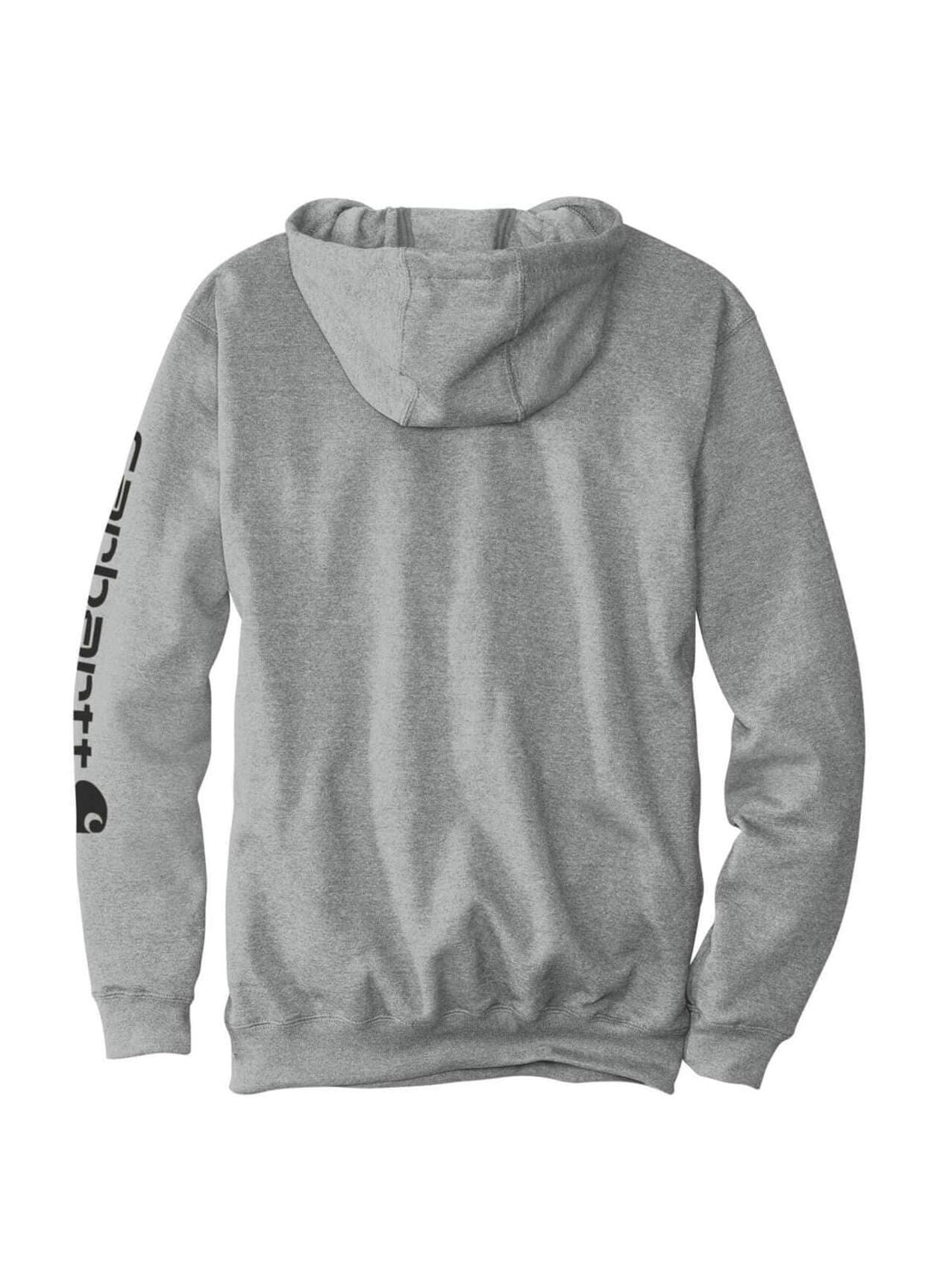 Carhartt Men's Midweight Hooded Logo Sweatshirt - Light Grey 3XL