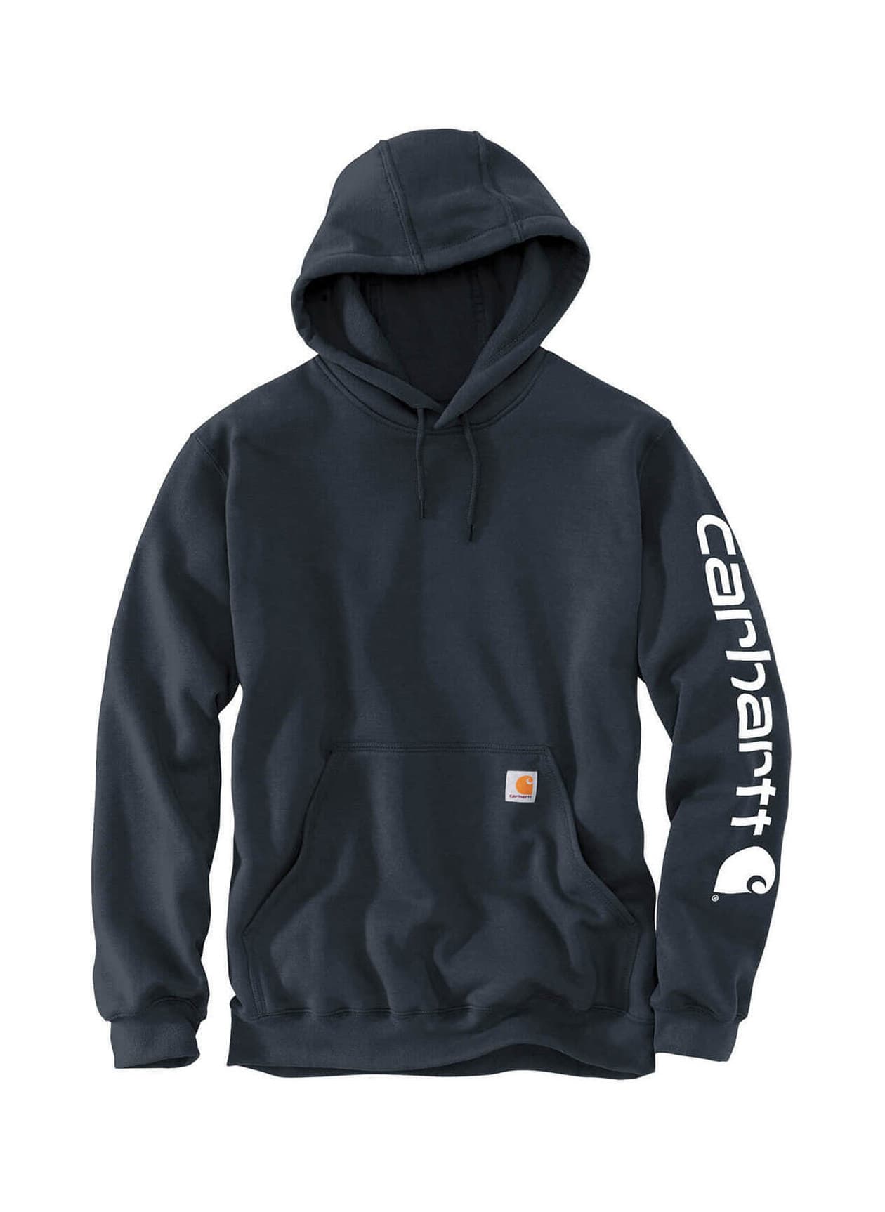 Carhartt Men's Midweight Hooded Logo Sweatshirt - Navy 3XL