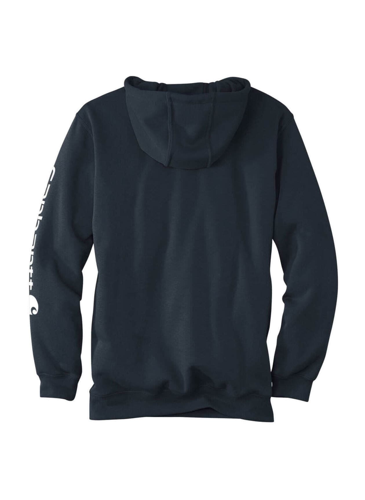 Carhartt Men's Midweight Hooded Logo Sweatshirt - Navy 3XL