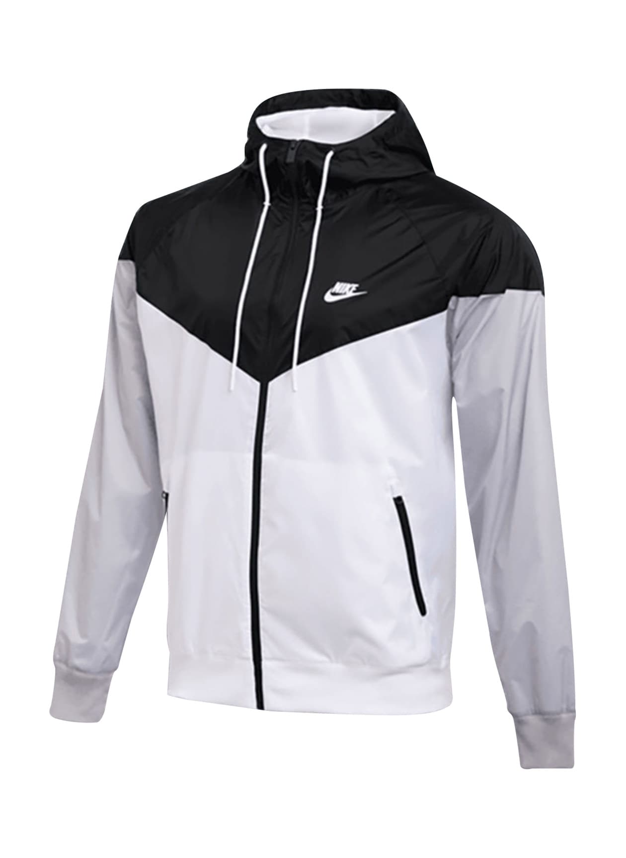 Nike Men's Windrunner Windbreaker - Team Black / White / Wolf Grey (012) 3XL