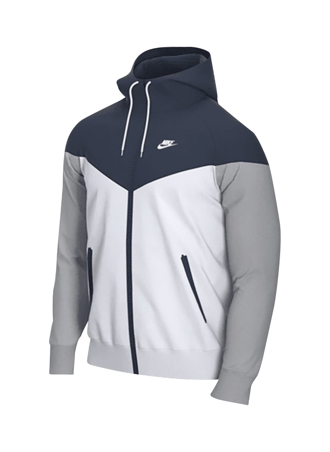 Nike Men's Windrunner Windbreaker - Team Navy / White / Wolf Grey 3XL