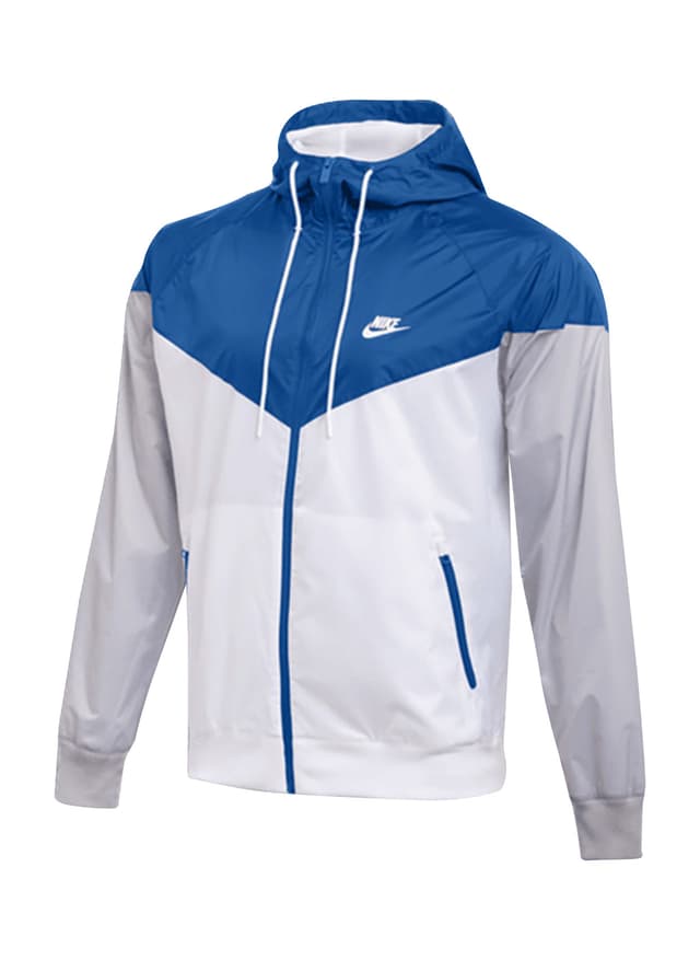 Nike Men's Windrunner Windbreaker - Team Royal / White / Wolf Grey 3XL