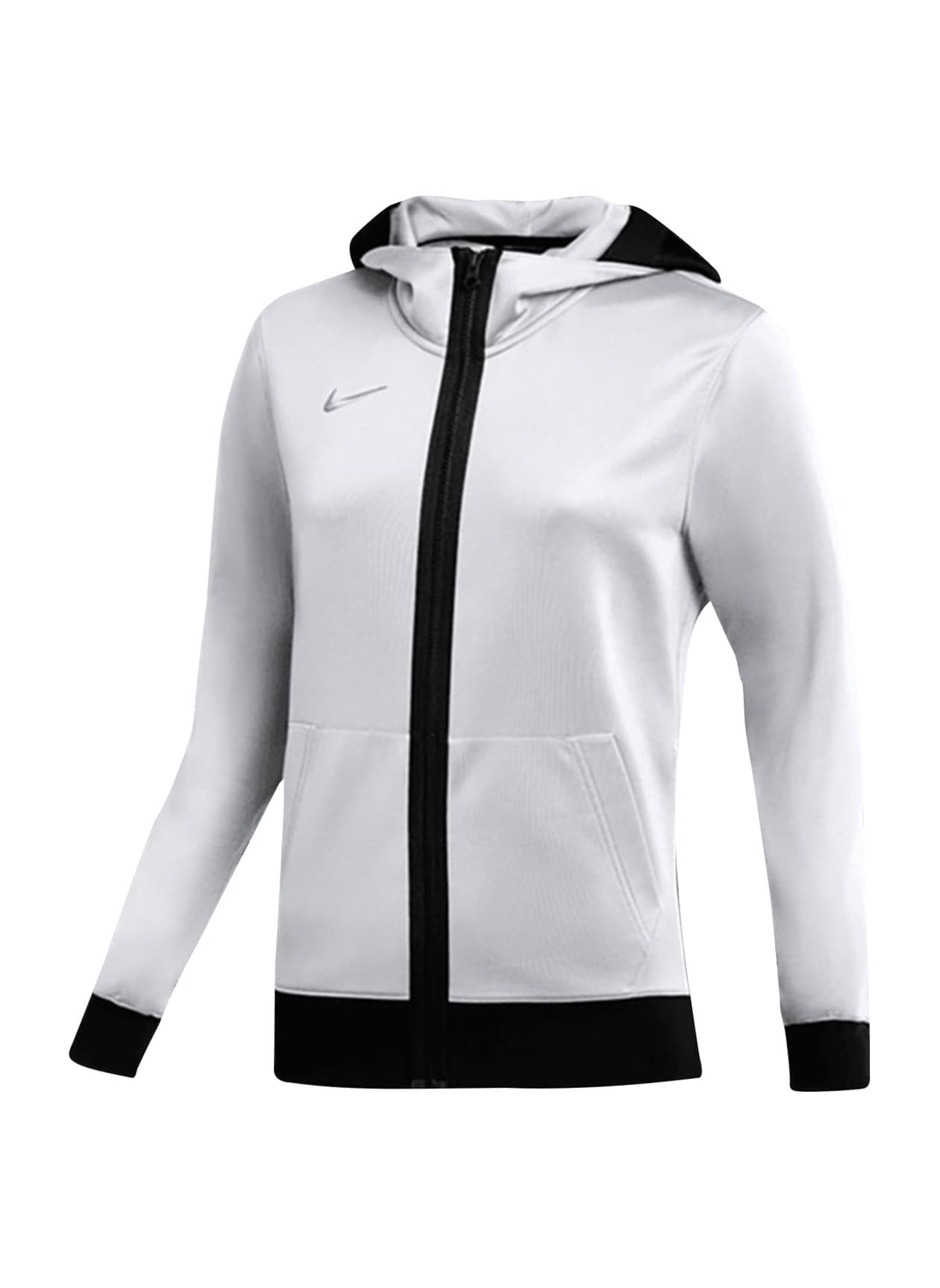 Nike Women's Therma Fit Showtime Full-Zip Hoodie - White LG