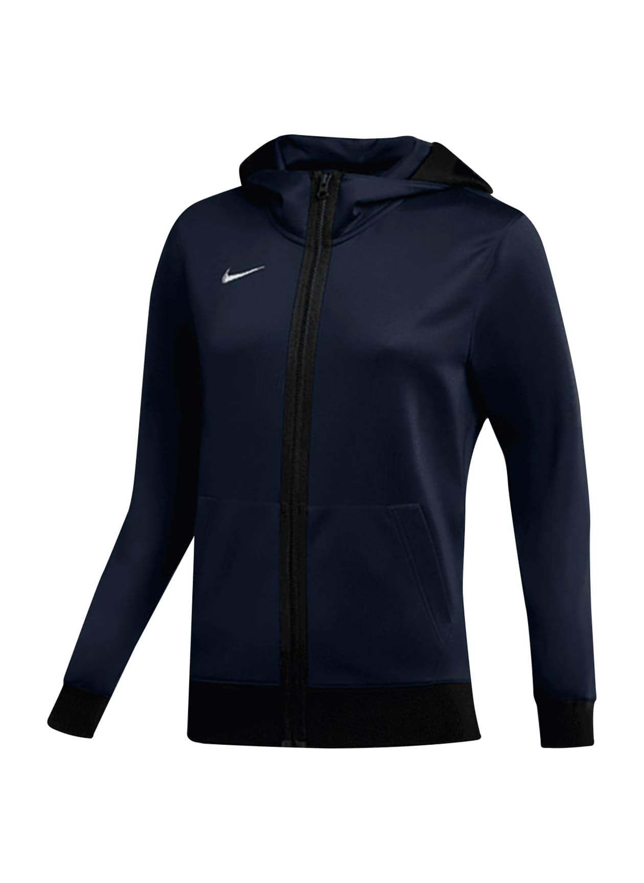 Nike Women's Therma Fit Showtime Full-Zip Hoodie - Navy LG