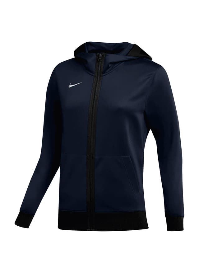 Nike Women's Therma Fit Showtime Full-Zip Hoodie - Navy LG