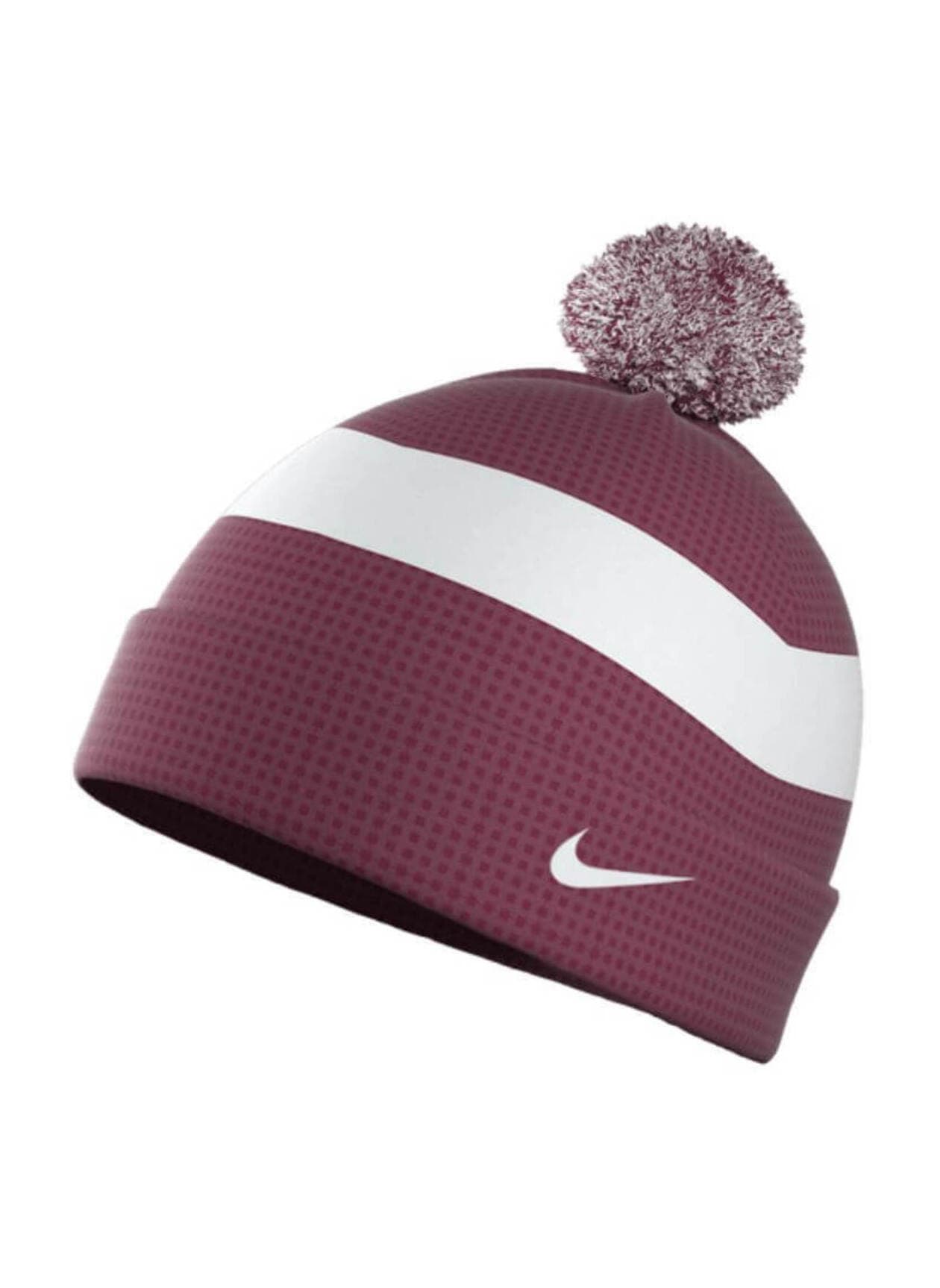 Nike Team Beanie Pom - Brown,White MISC