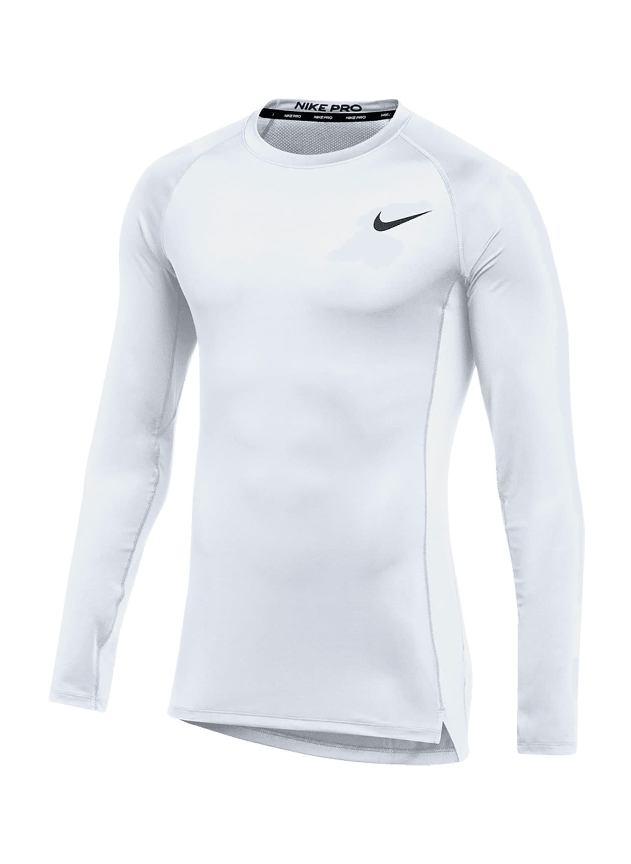 Nike Men's Pro Tight Long-Sleeve T-Shirt - White 3XL