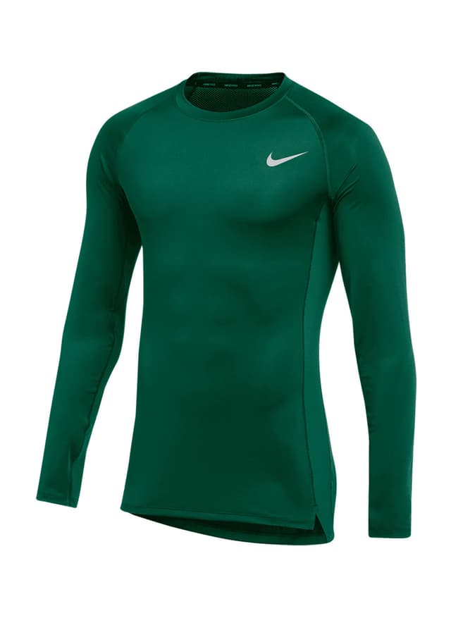 Nike Men's Pro Tight Long-Sleeve T-Shirt - Green 3XL