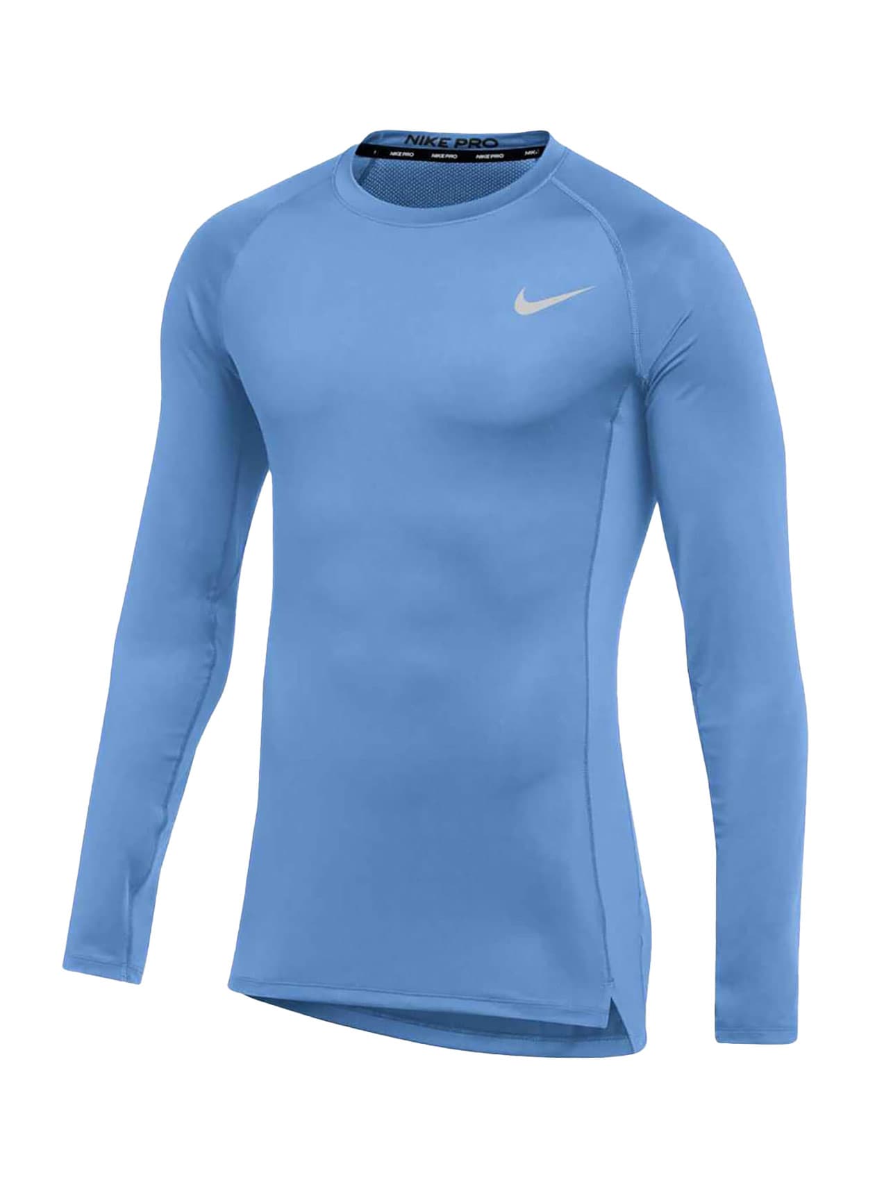 Nike Men's Pro Tight Long-Sleeve T-Shirt - Cyan 3XL