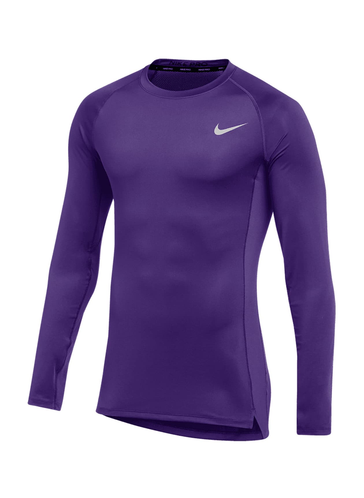 Nike Men's Pro Tight Long-Sleeve T-Shirt - Purple 3XL