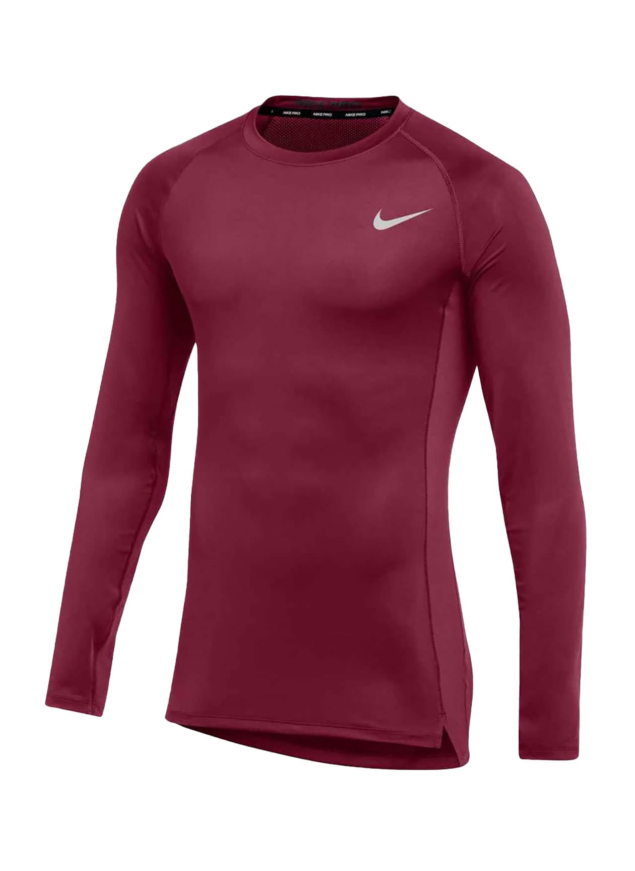 Nike Men's Pro Tight Long-Sleeve T-Shirt - Team Maroon / White (610) 3XL