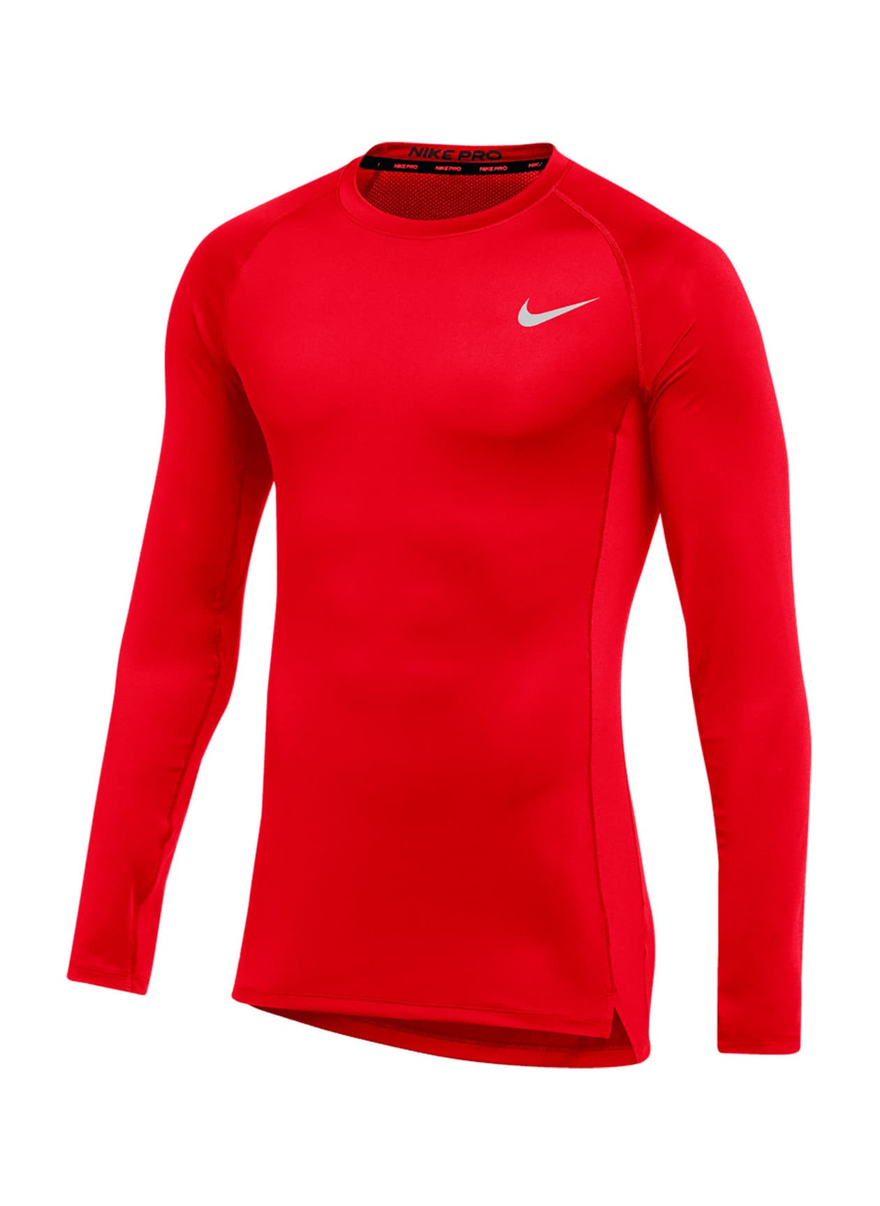Nike Men's Pro Tight Long-Sleeve T-Shirt - University Red / White (657) 3XL