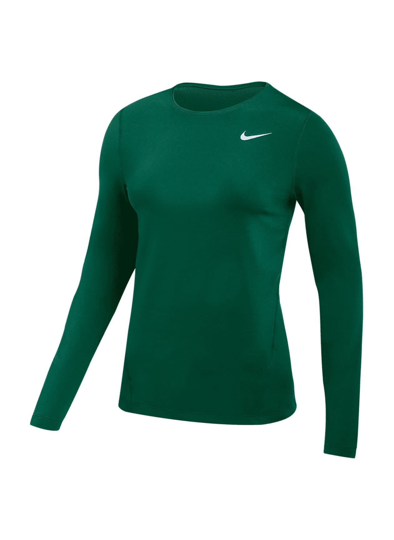 Nike Women's Pro Long-Sleeve Mesh T-Shirt - Green LG