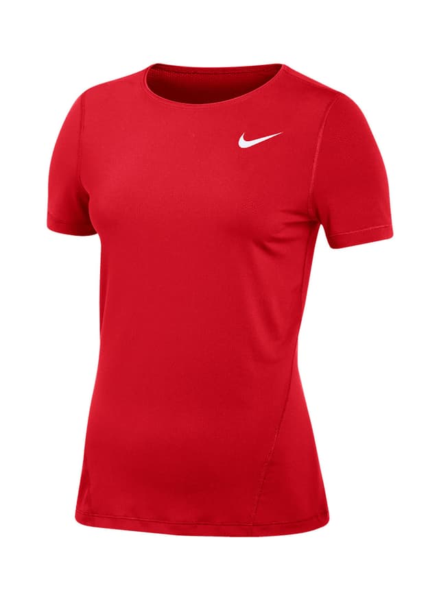 Nike Women's Mesh T-Shirt - Red LG
