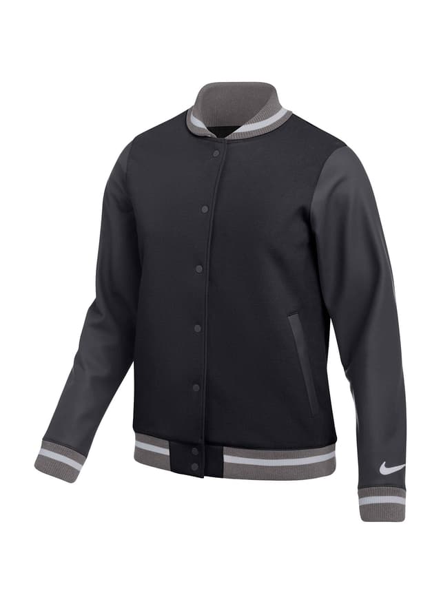 Nike Women's Letterman Jacket - Black LG