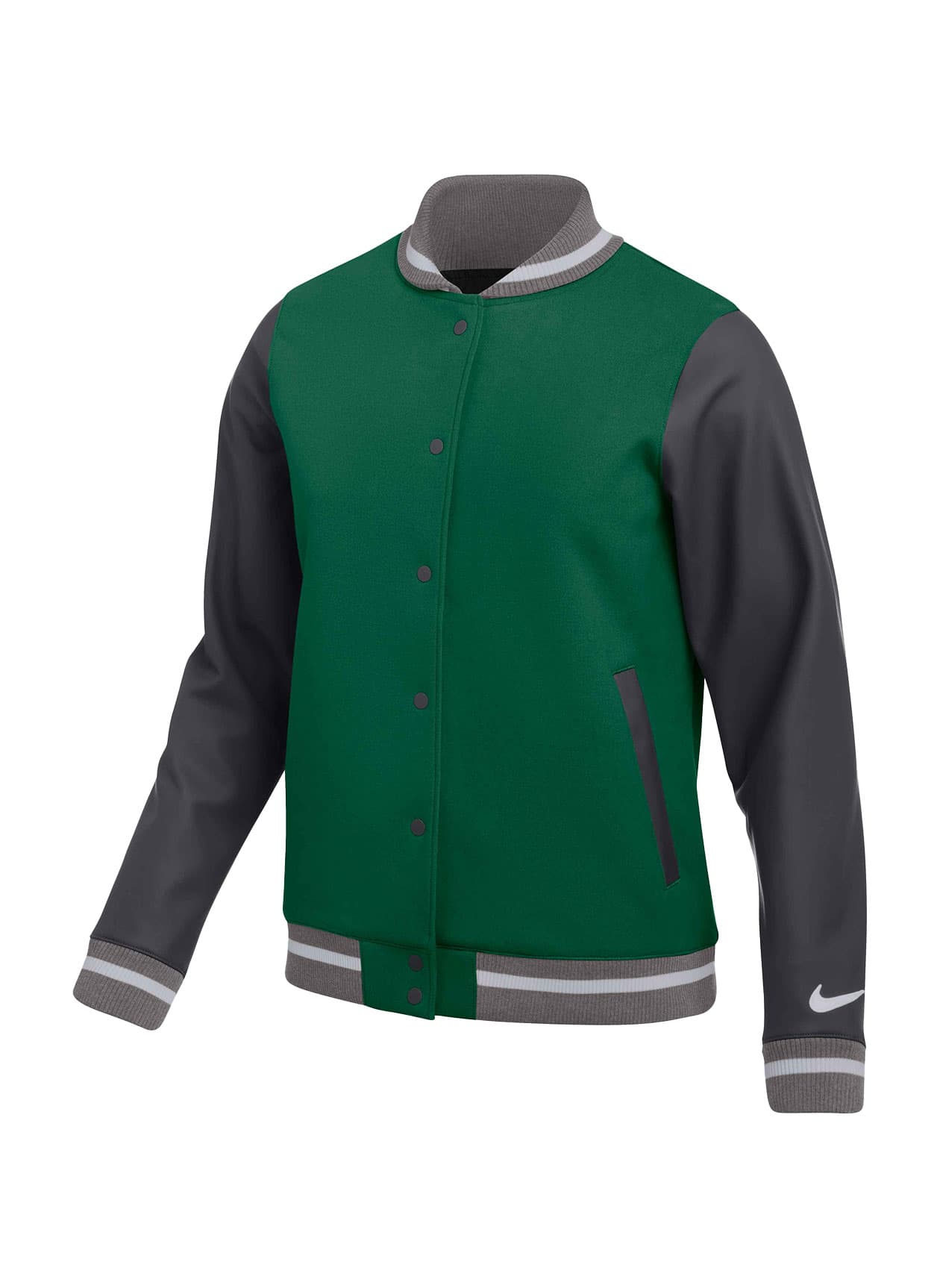 Nike Women's Letterman Jacket - Team Dark Green (341) LG
