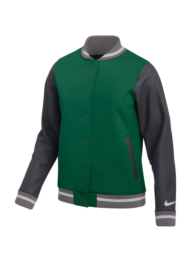 Nike Women's Letterman Jacket - Team Dark Green (341) LG