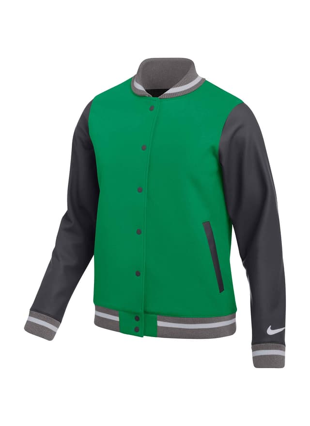 Nike Women's Letterman Jacket - Team Kelly Green (377) LG