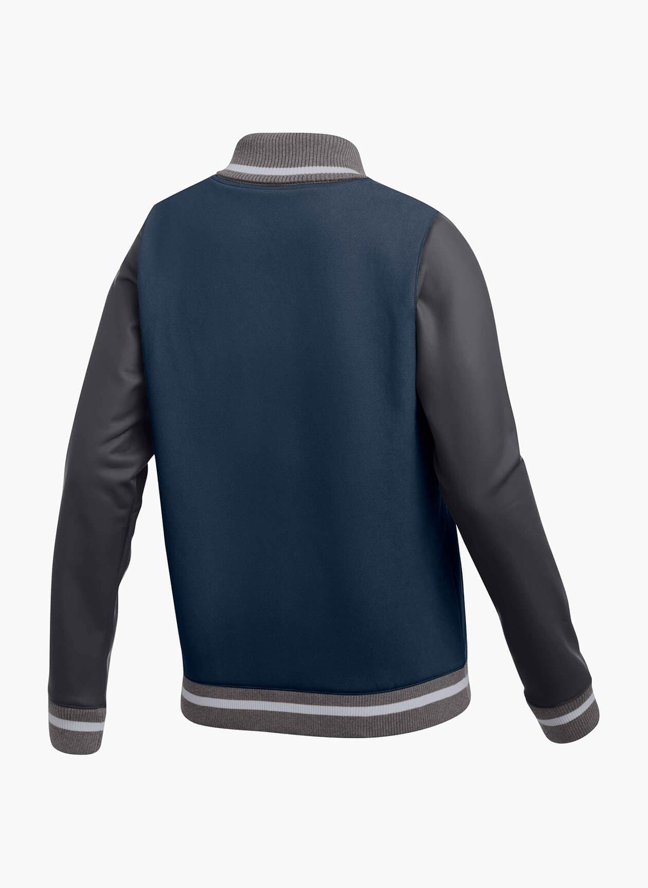 Nike Women's Letterman Jacket - Navy LG