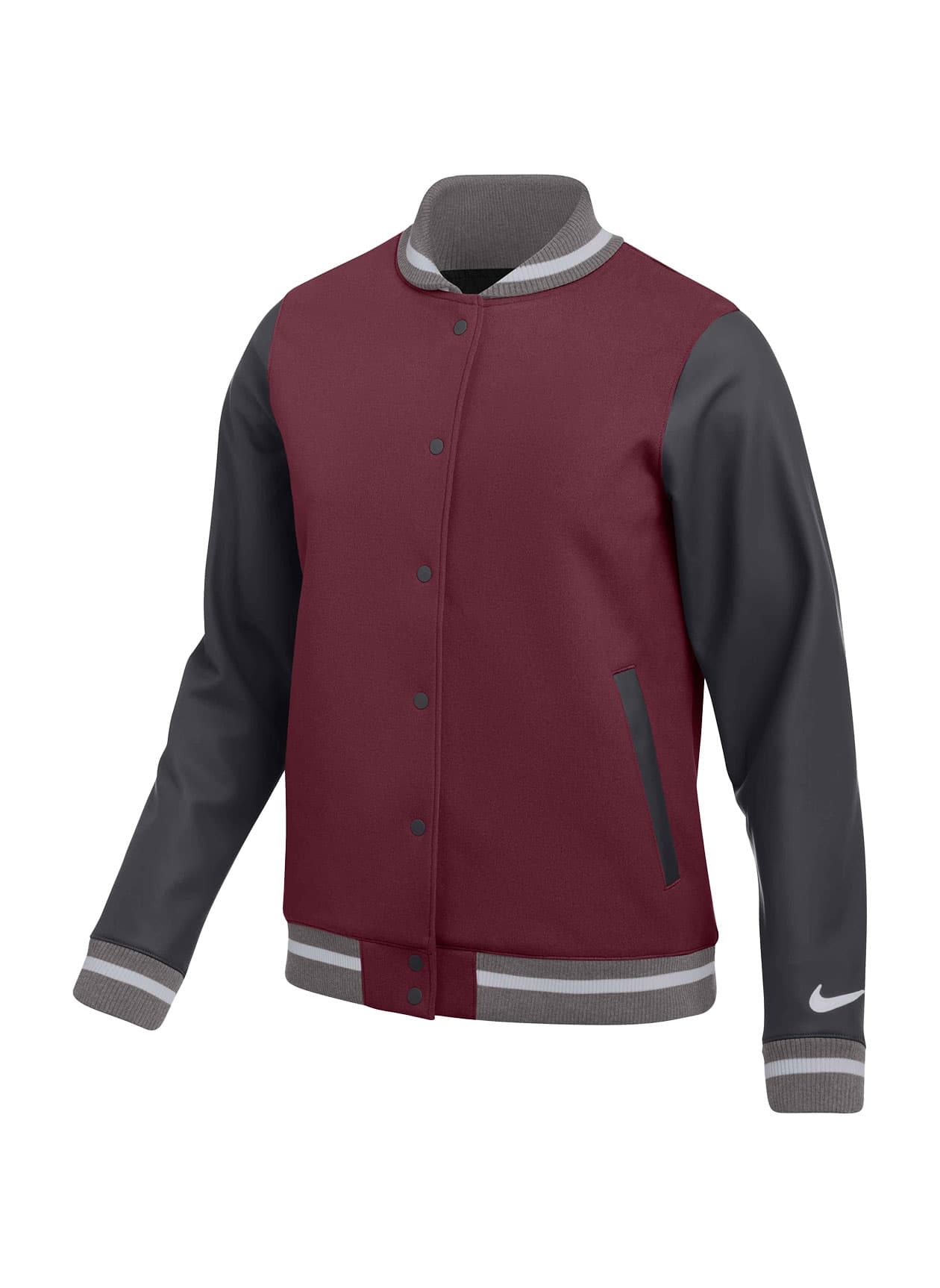 Nike Women's Letterman Jacket - Team Dark Maroon (669) LG
