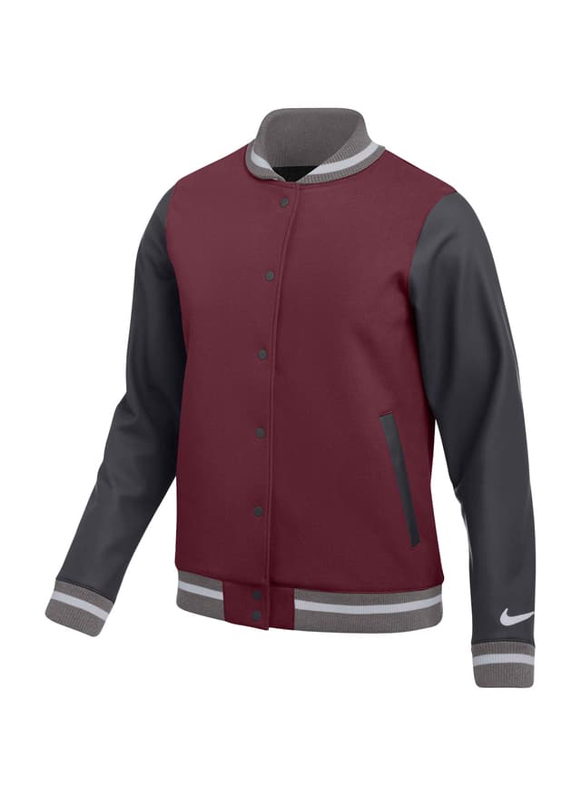 Nike Women's Letterman Jacket - Team Dark Maroon (669) LG