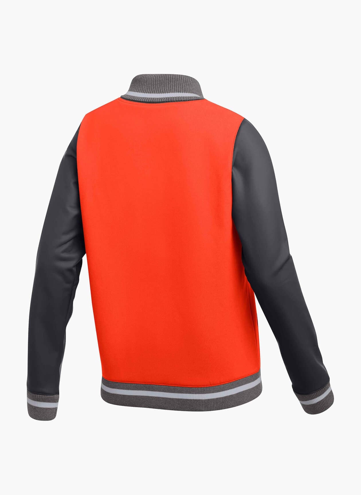 Nike Women's Letterman Jacket - Orange LG