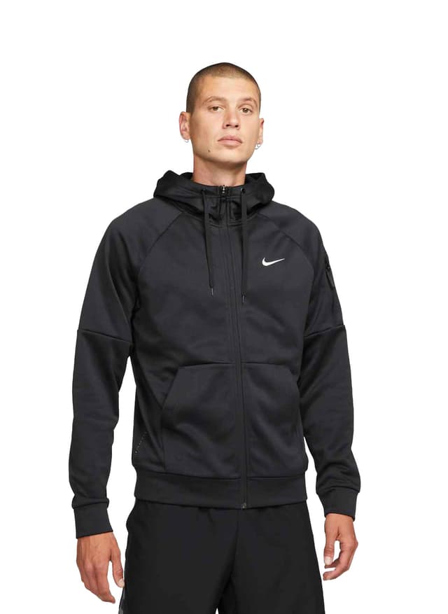 Nike Men's Therma-FIT Full-Zip Fitness Hoodie - Black 3XL