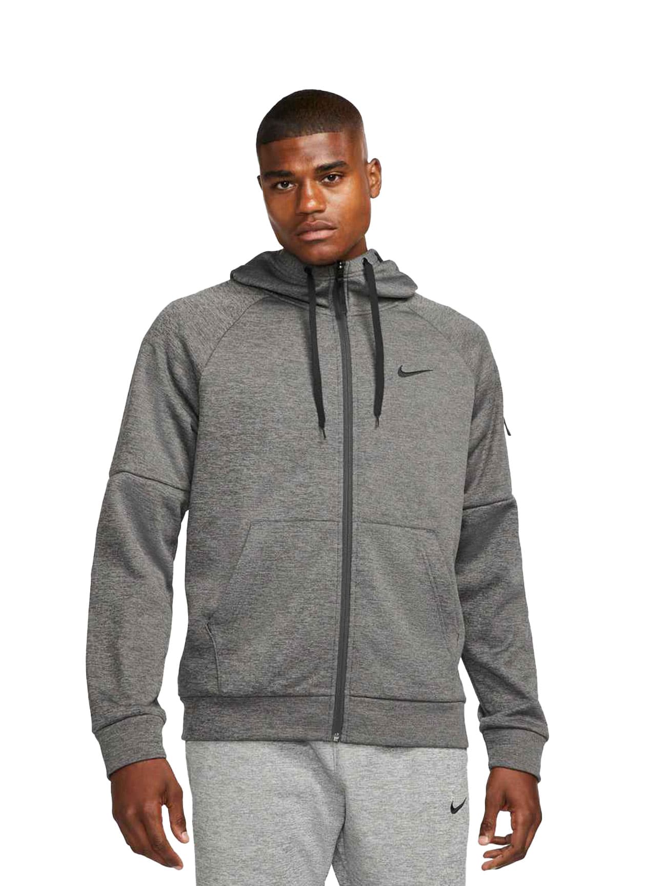 Nike Men's Therma-FIT Full-Zip Fitness Hoodie - Dark Grey 3XL