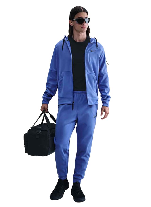 Nike Men's Therma-FIT Full-Zip Fitness Hoodie - Blue 3XL